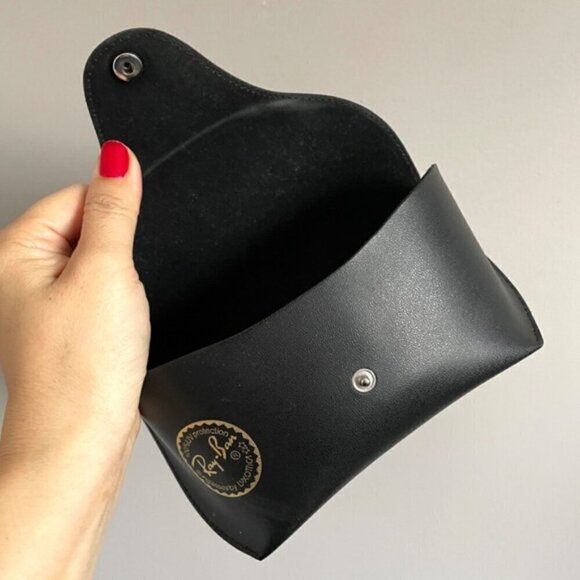 Ray Ban Black Semi-Hard Aviator Sunglasses Case - Large/Jumbo - Picture 4 of 7
